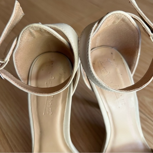 Anne Michelle Nude Strap Stiletto Heels Women’s 7/37 - Picture 9 of 12